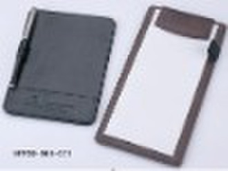 Leather menu holder