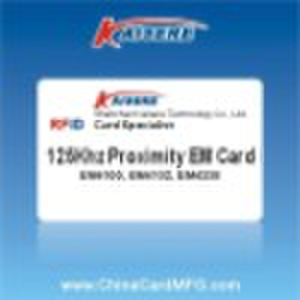 EM Card,EM4100 Card,EM4102 Card,RFID card