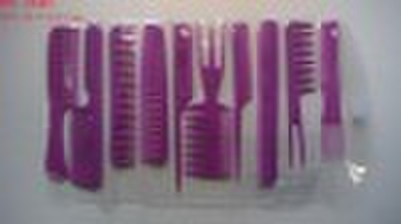 10 pieces plastic comb set