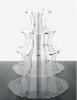 Five -layers round acrylic cake holder ,food displ