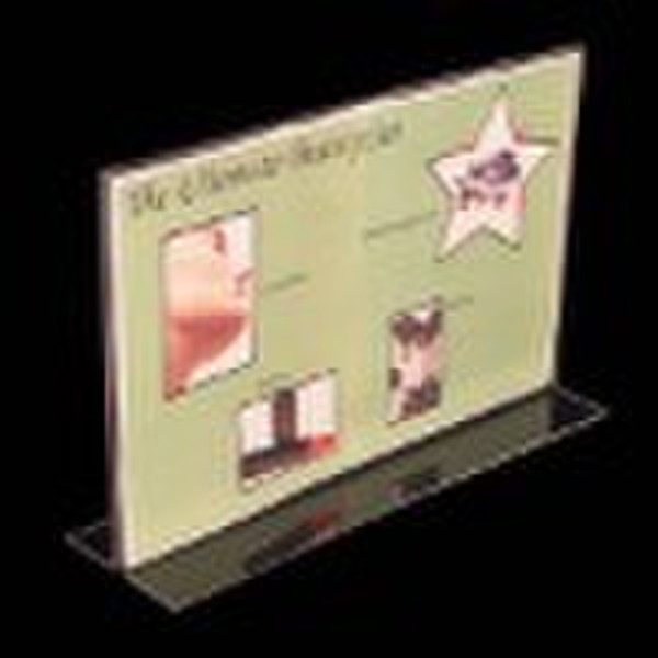 acrylic holder/acrylic sign holder /menu holder