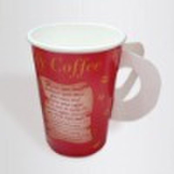 paper cup with handle