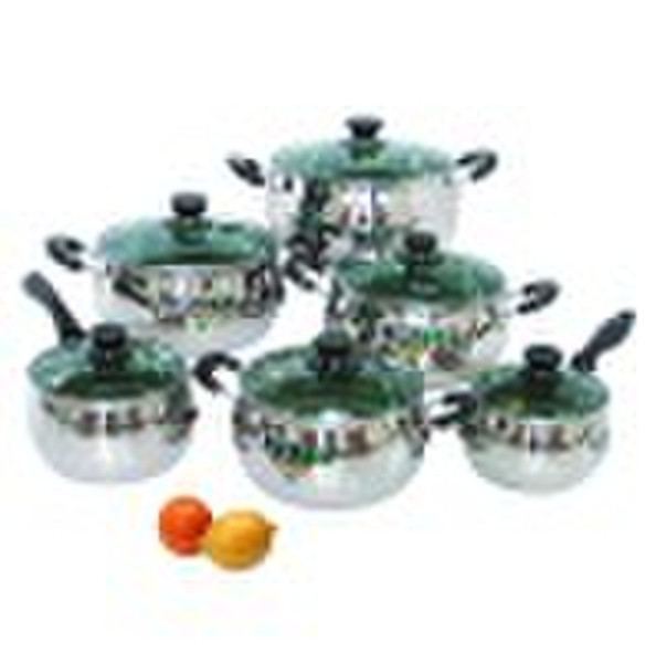 12pc stainless steel Cookware set