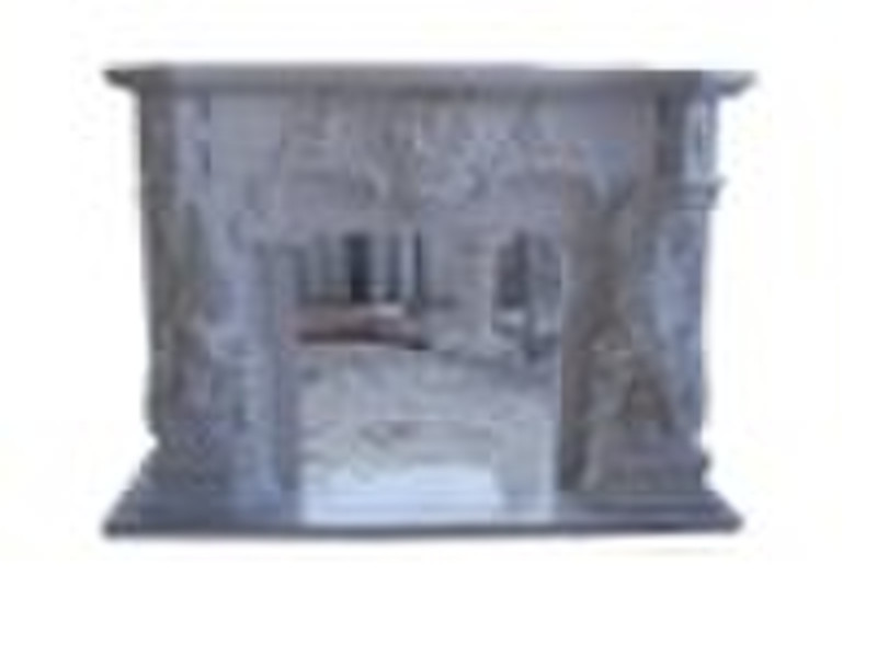 marble fireplace in silk-stocking style