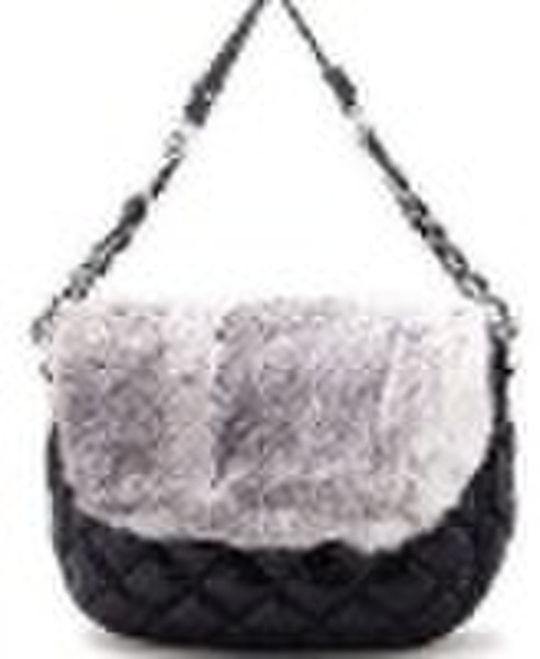 rabbit leather fashion bag