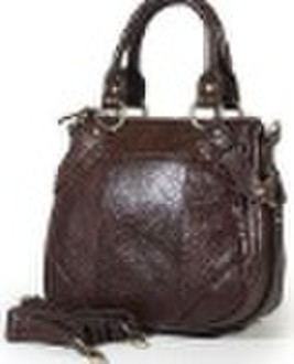 Real sheepskin leather handbag