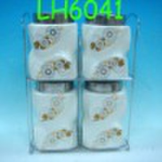 4 pcs of ceramic canister set