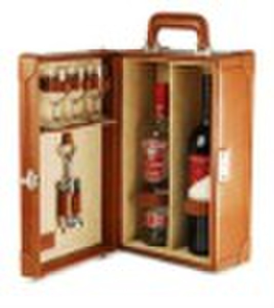 leather wine packing box