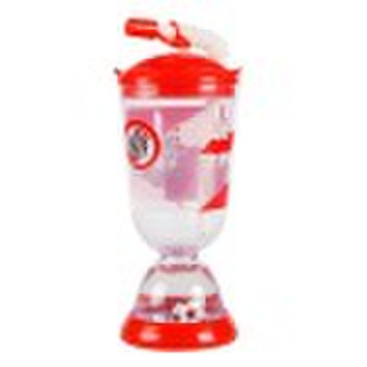 plastic cup with straw