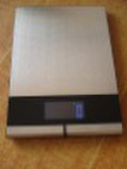 Super slim S&S kitchen scale with blue digit d