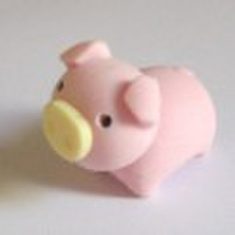 new pig animal eraser
