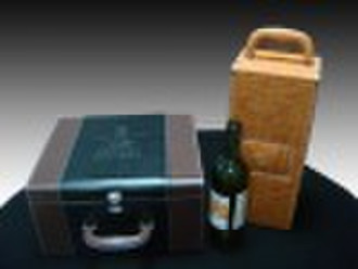 Leather wine box