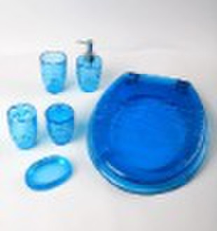 Transparent  Resin Toilet Seat Sets