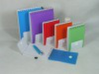 pp spiral notebook with pen