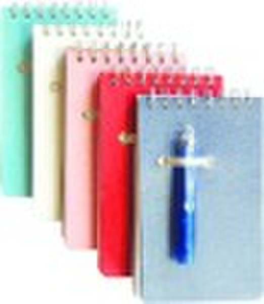 specialty paper notebook with pen