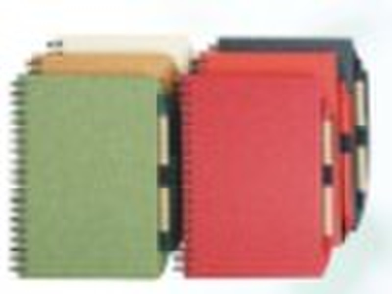 specialty paper cover notebook with pen