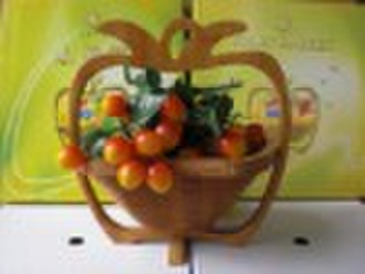 Apple shape Bamboo fruit basket (NC1024)