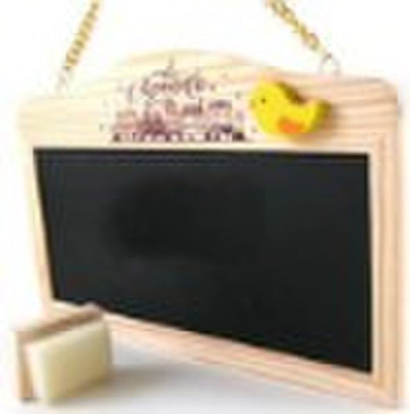 Memo Blackboard with chain 15cm x 20cm double side