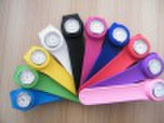 sport silicone slap watch