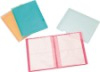 photo album with clear case