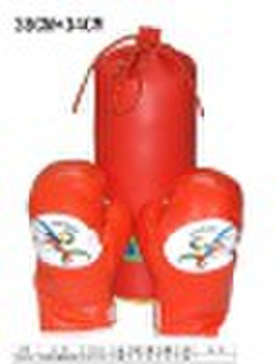 children boxing bag & gloves