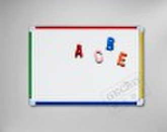 Magnetic White Board with Colorful Plastic Frame