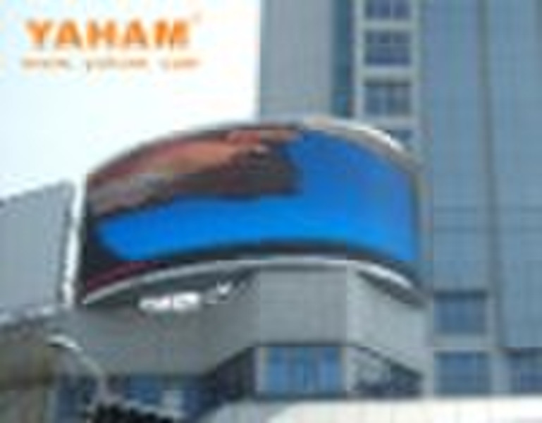 Yaham arc shape LED display, curve shape LED scree