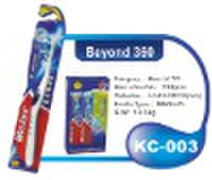 adult toothbrush with tongue cleaner KC-003