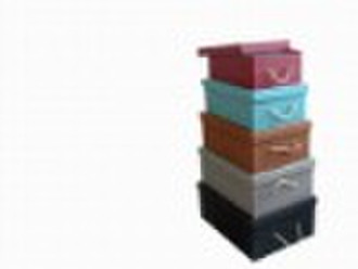 Fabric covered storage box,non woven box