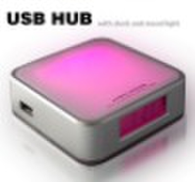 4-Port USB HUB mit Kalender und Mood Light