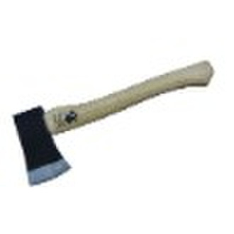 Axe with wooden handle