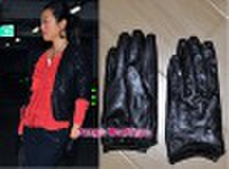 Wholesale Black Short Rivet Ladies Driving Leather