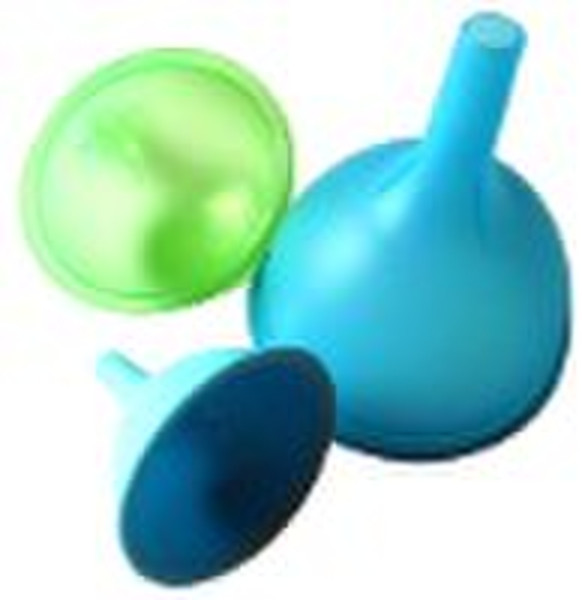 silicone rubber funnel (with 3 different sizes fun