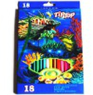 18pcs wooden colour pencil set drawing pencil