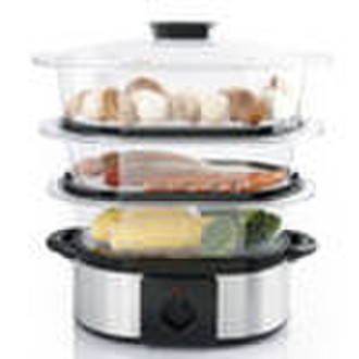 Stainless steel steamer with durable pc layer(XJ-5