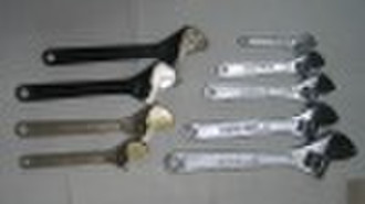 adjustable wrench without grip