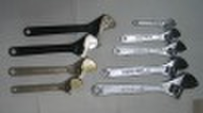 adjustable wrench without grip