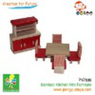 bamboo kicthen mini furniture