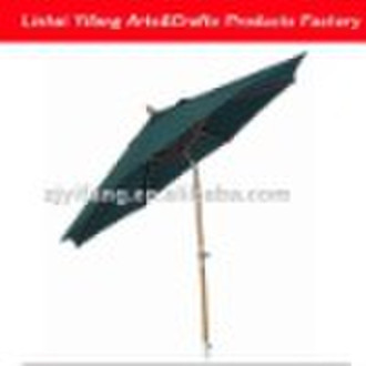 WOODEN UMBRELLA WITH CRANK AND TILT beach umbrella