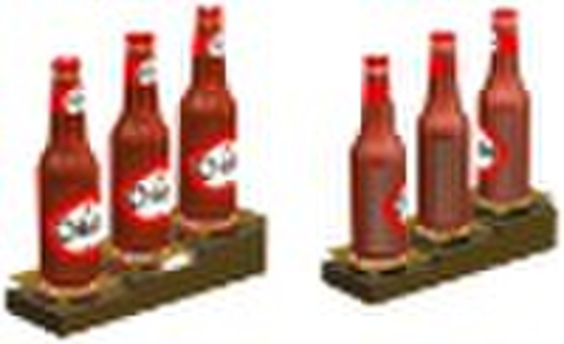 led wall amounted bottle display