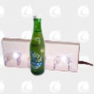 led wall amounted bottle display