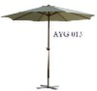 9' aluminium garden umbrella with furniture