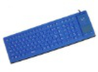 106-key Flexible Keyboard with Full Sealed Touchpa