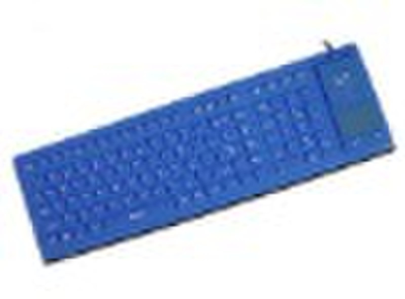 106-key Flexible Keyboard with Full Sealed Touchpa