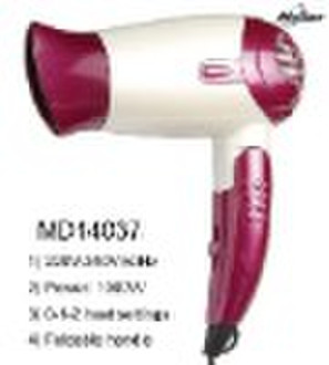 Travel hair dryer