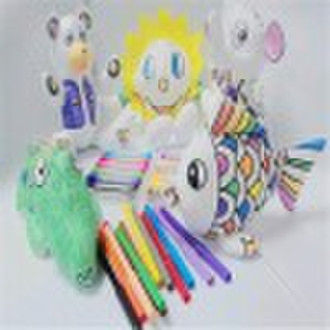 Graffiti animal with washable marker--DIY Educatio