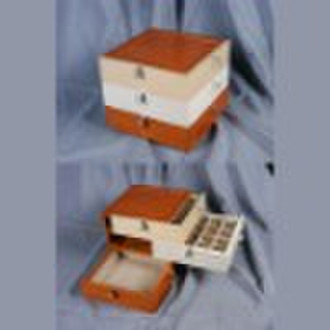 2010 wooden jewelry box with drawer