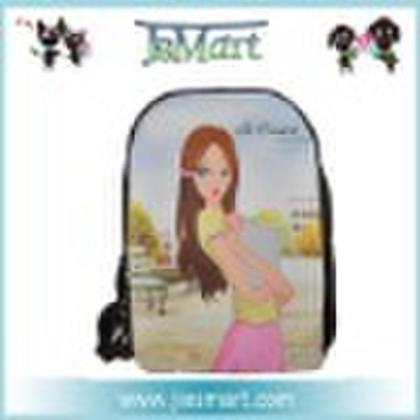 photo printing fashion cute girl school bag