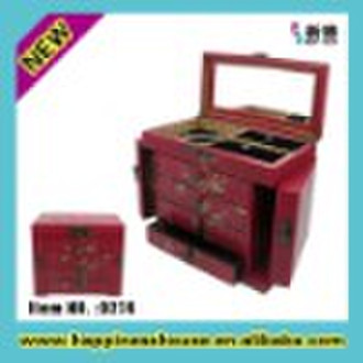 antique leather jewelry box