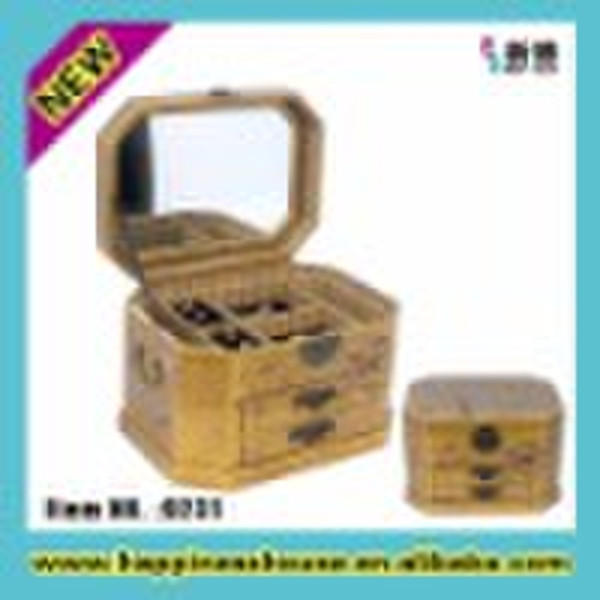 antique leather jewellery box